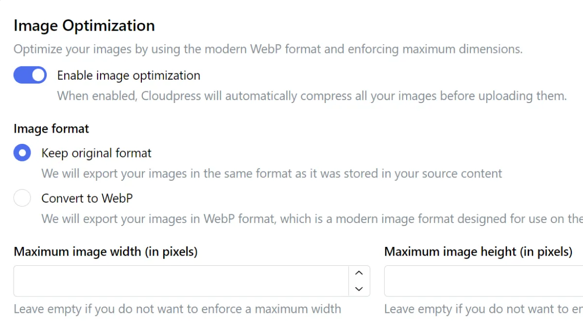 Resize and compress images